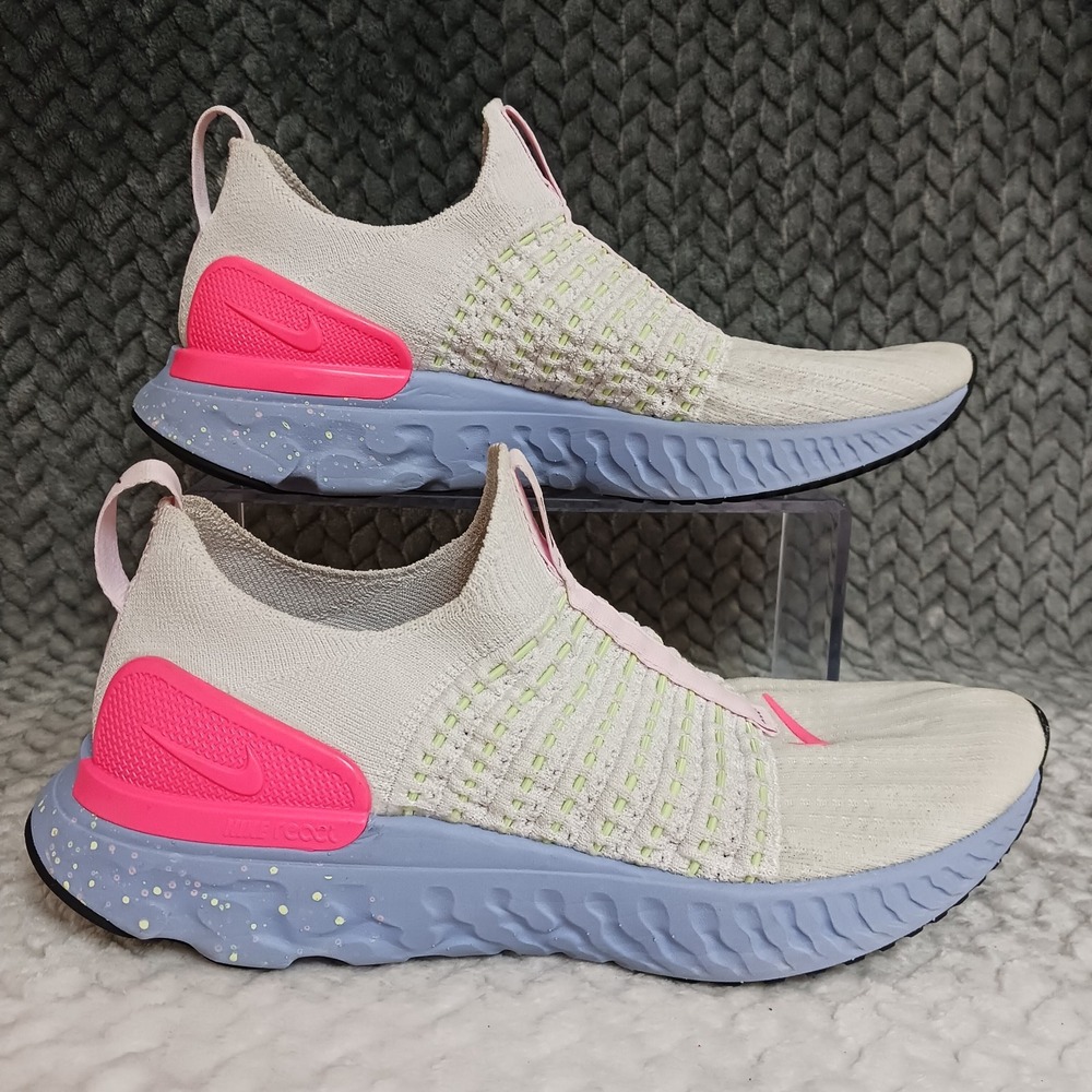 Nike React Phantom Run Flyknit 2 Confetti Women's Walking Running Shoes Size 8.5
